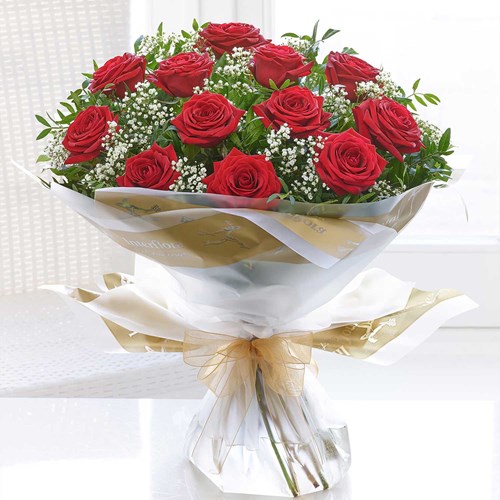 Heavenly Red Rose Hand-tied - Trusted Seller